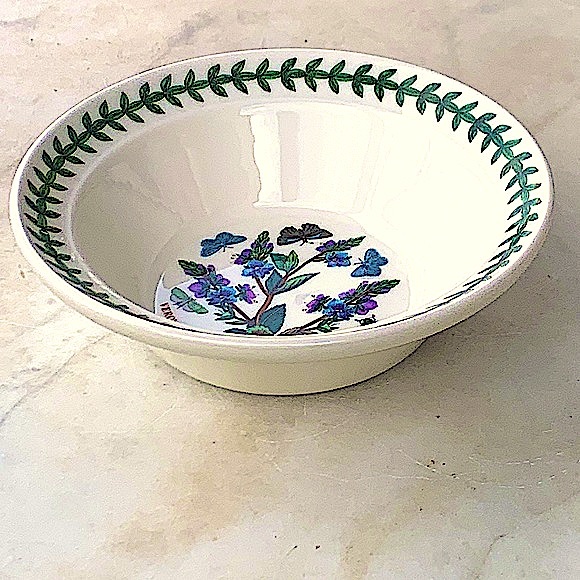BOTANIC GARDEN BY PORTMEIRION SPEEDWELL OATMEAL CEREAL BOWL NEW ENGLAND - Picture 3 of 7